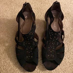 Earthies suede wedge sandals Morolo 8.5M